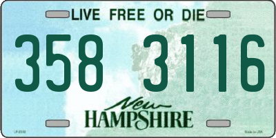 NH license plate 3583116
