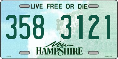 NH license plate 3583121