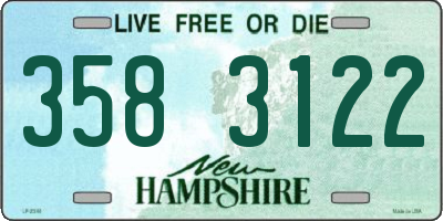 NH license plate 3583122