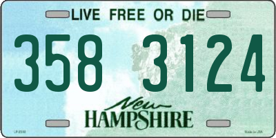 NH license plate 3583124