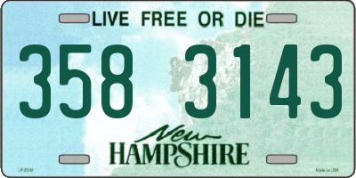 NH license plate 3583143