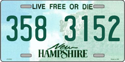 NH license plate 3583152
