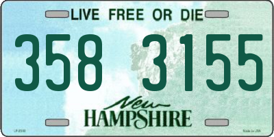 NH license plate 3583155