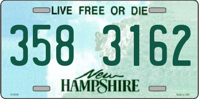 NH license plate 3583162