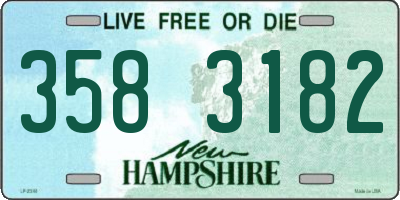 NH license plate 3583182