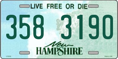 NH license plate 3583190
