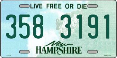 NH license plate 3583191