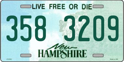 NH license plate 3583209
