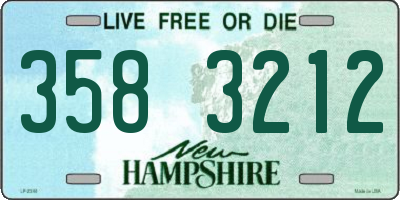 NH license plate 3583212