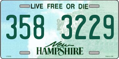 NH license plate 3583229