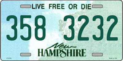 NH license plate 3583232