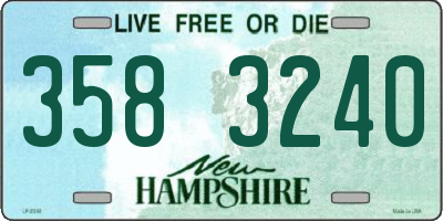 NH license plate 3583240