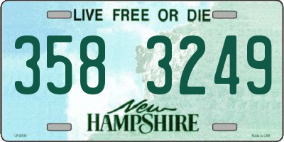 NH license plate 3583249