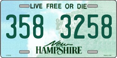 NH license plate 3583258