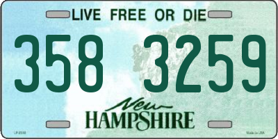 NH license plate 3583259