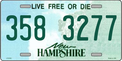 NH license plate 3583277