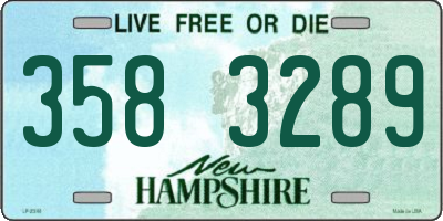 NH license plate 3583289
