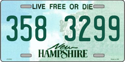 NH license plate 3583299