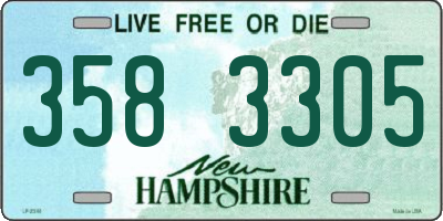 NH license plate 3583305