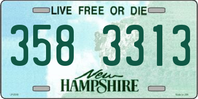 NH license plate 3583313