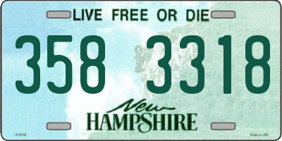 NH license plate 3583318