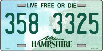 NH license plate 3583325