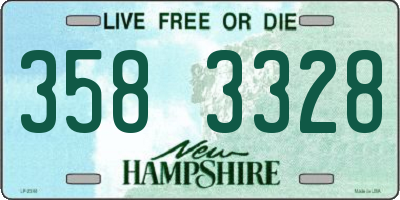 NH license plate 3583328