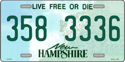 NH license plate 3583336