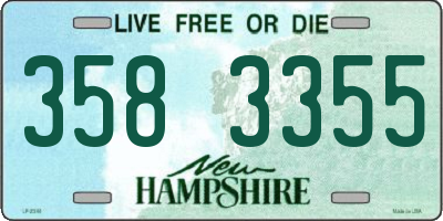 NH license plate 3583355