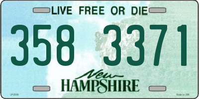 NH license plate 3583371