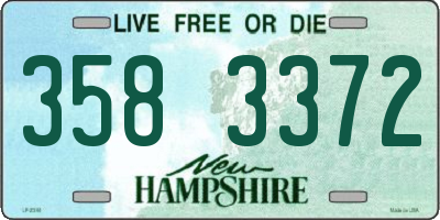 NH license plate 3583372
