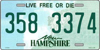 NH license plate 3583374