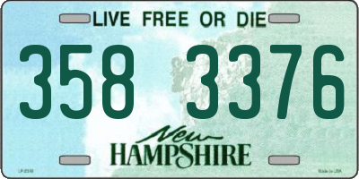 NH license plate 3583376