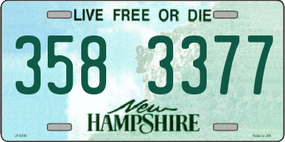 NH license plate 3583377