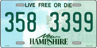 NH license plate 3583399