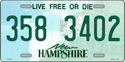 NH license plate 3583402