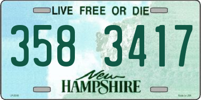 NH license plate 3583417