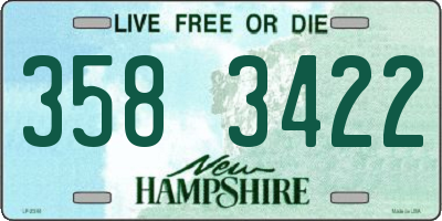 NH license plate 3583422