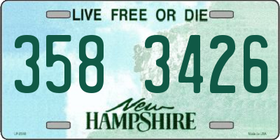 NH license plate 3583426