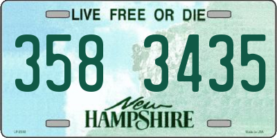 NH license plate 3583435
