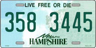 NH license plate 3583445