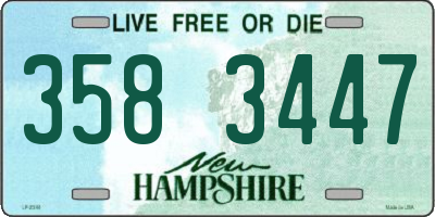 NH license plate 3583447