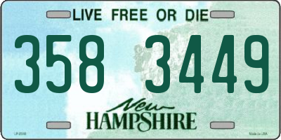 NH license plate 3583449