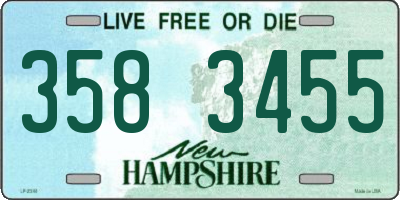 NH license plate 3583455