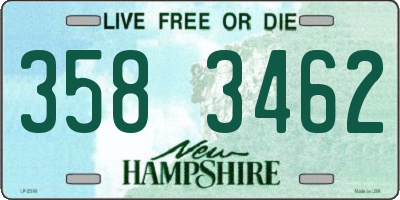 NH license plate 3583462
