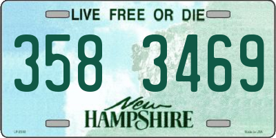 NH license plate 3583469
