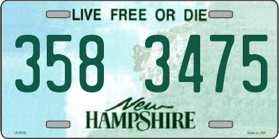 NH license plate 3583475