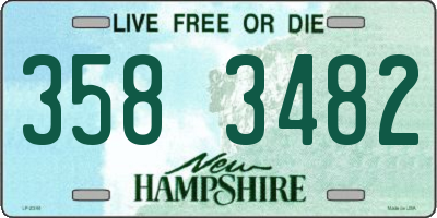 NH license plate 3583482