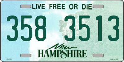 NH license plate 3583513