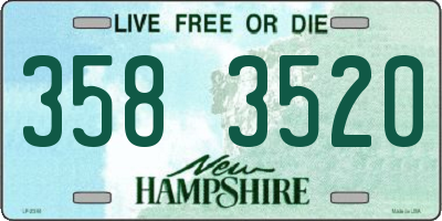 NH license plate 3583520